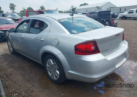 2012 Dodge Avenger Se из США, поврежденный, VIN 1C3CDZABXCN217895